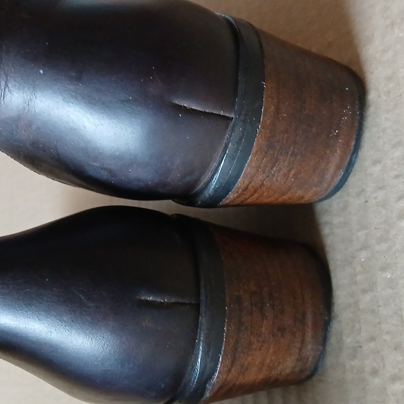 Cole Haan Tall Brown Oiled Distressed Leather Boots Womens 8.5B - Picture 10 of 10